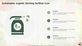 Sustainable Organic Farming Fertilizer Icon