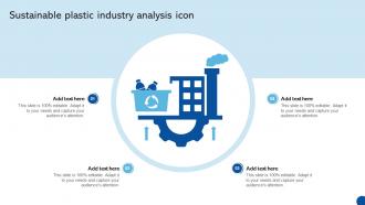 Sustainable Plastic Industry Analysis Icon