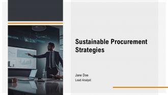 Sustainable Procurement Strategies PPT Example AT