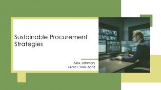 Sustainable Procurement Strategies PPT Summary AT