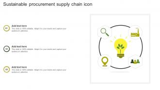 Sustainable Procurement Supply Chain Icon