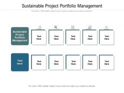 Sustainable project portfolio management ppt powerpoint presentation inspiration cpb