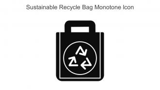 Sustainable Recycle Bag Monotone Icon In Powerpoint Pptx Png And Editable Eps Format