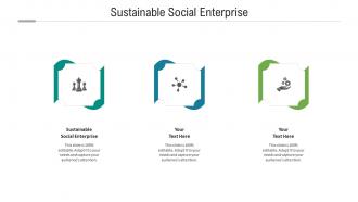 Sustainable social enterprise ppt powerpoint presentation ideas examples cpb