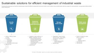 Sustainable Solutions For Efficient Management Of Industrial Waste