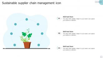 Sustainable Supplier Chain Management Icon