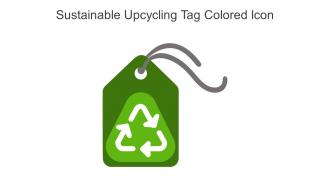 Sustainable Upcycling Tag Colored Icon In Powerpoint Pptx Png And Editable Eps Format