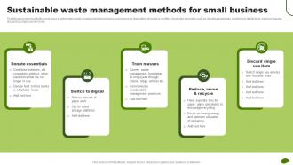 Sustainable Waste Management Methods For Small Adopting Eco Friendly Product MKT SS V
