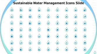 Sustainable water management sustainable water management icons slide