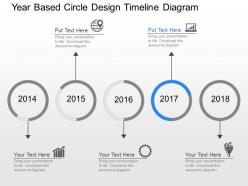 Sv year based circle design timeline diagram powerpoint template