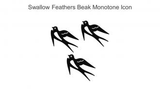 Swallow Feathers Beak Monotone Icon In Powerpoint Pptx Png And Editable Eps Format