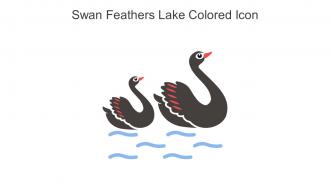 Swan Feathers Lake Colored Icon In Powerpoint Pptx Png And Editable Eps Format