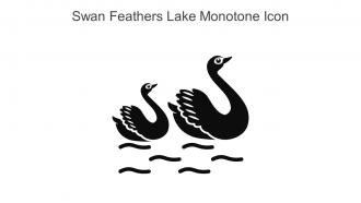 Swan Feathers Lake Monotone Icon In Powerpoint Pptx Png And Editable Eps Format