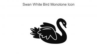 Swan White Bird Monotone Icon In Powerpoint Pptx Png And Editable Eps Format