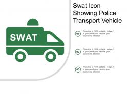 Swat icon showing police transport vehicle