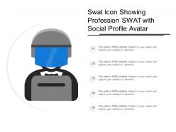 Swat icon showing profession swat with social profile avatar