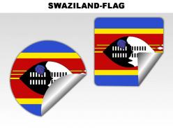 Swaziland country powerpoint flags