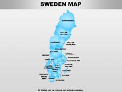 Sweden powerpoint maps