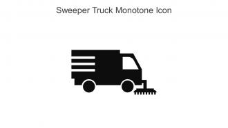 Sweeper Truck Monotone Icon In Powerpoint Pptx Png And Editable Eps Format