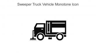 Sweeper Truck Vehicle Monotone Icon In Powerpoint Pptx Png And Editable Eps Format