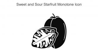 Sweet And Sour Starfruit Monotone Icon In Powerpoint Pptx Png And Editable Eps Format