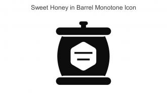 Sweet Honey In Barrel Monotone Icon In Powerpoint Pptx Png And Editable Eps Format