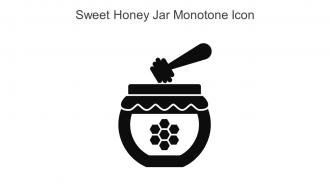 Sweet Honey Jar Monotone Icon In Powerpoint Pptx Png And Editable Eps Format