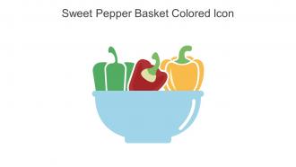 Sweet Pepper Basket Colored Icon In Powerpoint Pptx Png And Editable Eps Format