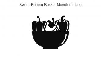 Sweet Pepper Basket Monotone Icon In Powerpoint Pptx Png And Editable Eps Format