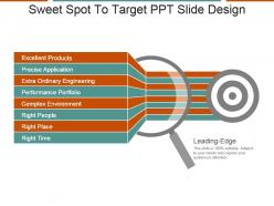 Sweet spot to target ppt slide design