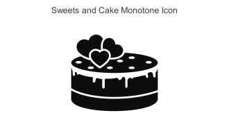 Sweets And Cake Monotone Icon In Powerpoint Pptx Png And Editable Eps Format