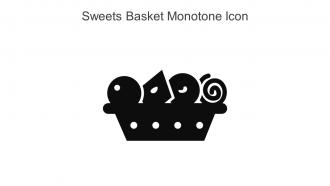 Sweets Basket Monotone Icon In Powerpoint Pptx Png And Editable Eps Format