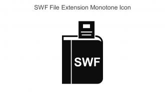 SWF File Extension Monotone Icon In Powerpoint Pptx Png And Editable Eps Format