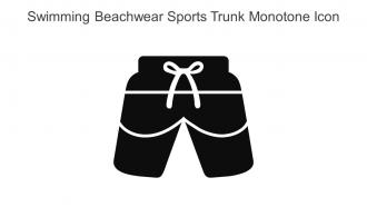 Swimming Beachwear Sports Trunk Monotone Icon In Powerpoint Pptx Png And Editable Eps Format