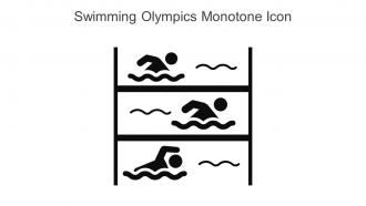Swimming Olympics Monotone Icon In Powerpoint Pptx Png And Editable Eps Format
