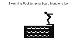 Swimming Pool Jumping Board Monotone Icon In Powerpoint Pptx Png And Editable Eps Format