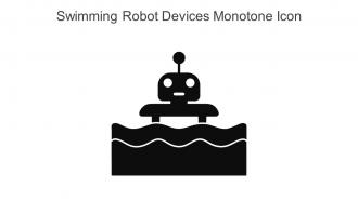 Swimming Robot Devices Monotone Icon In Powerpoint Pptx Png And Editable Eps Format