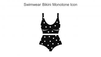 Swimwear Bikini Monotone Icon In Powerpoint Pptx Png And Editable Eps Format