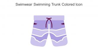 Swimwear Swimming Trunk Colored Icon In Powerpoint Pptx Png And Editable Eps Format