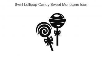 Swirl Lollipop Candy Sweet Monotone Icon In Powerpoint Pptx Png And Editable Eps Format