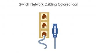 Switch Network Cabling Colored Icon In Powerpoint Pptx Png And Editable Eps Format