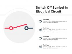 Switch Off Symbol In Electrical Circuit