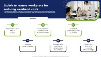 Switch To Remote Workplace For Reducing Overhead Costs Cost Reduction Techniques