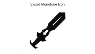 Sword Monotone Icon In Powerpoint Pptx Png And Editable Eps Format
