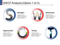 Swot analysis a343 ppt powerpoint presentation infographics design ideas