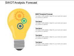 Swot analysis and forecast ppt powerpoint presentation gallery layouts cpb