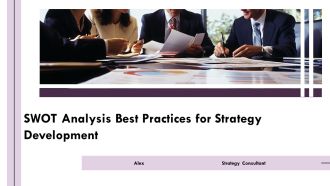 SWOT Analysis Best Practices For Strategy Development PPT Example AT