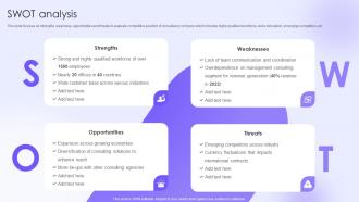 Swot Analysis Business Consulting Services Company Profile