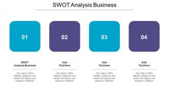 Swot Analysis Business Ppt Powerpoint Presentation Infographic Mockup Cpb