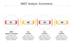 Swot analysis ecommerce ppt powerpoint presentation portfolio example topics cpb
